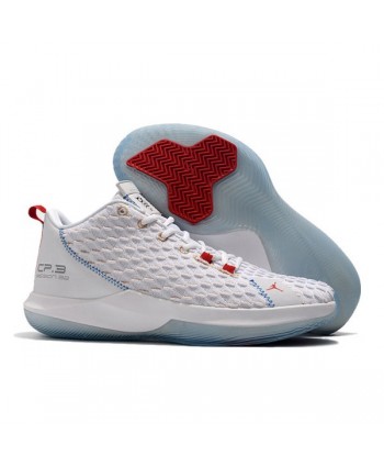 2019 Jordan CP3.XII NBA Kicks of the Night White Red For Sale