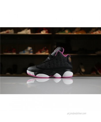 Kid's Air Jordan 13 Retro Black Pink For Sale