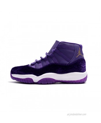 2018 Men's Air Jordan 11 Purple Velvet Basketball Shoes
