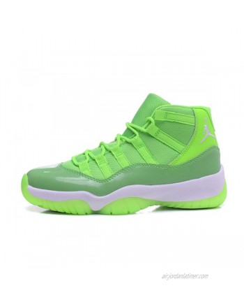 New Air Jordan 11 GS Neon Green PE Basketball Shoes